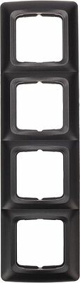Kranz KR-78-0348 DEA Рамка 4-я горизонтальная Черный Металлик KRANZ