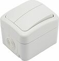 Kranz KR-78-0602 Выключатель двухклавишный Mini OG IP54 о/у, белый KRANZ Kranz KR-78-0602 Выключатель двухклавишный Mini OG IP54 о/у, белый KRANZ