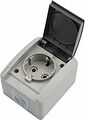 Kranz KR-78-0611 Розетка одноместная INDUSTRIAL IP54 с/з, о/у серая KRANZ