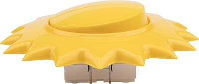 Kranz KR-78-0618 Выключатель двухклавишный HAPPY Солнце с/у, желтый KRANZ