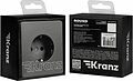 Kranz KR-78-0701-2 Розетка ROUND 1-ая с/з с/у, со шторками 16А титан KRANZ