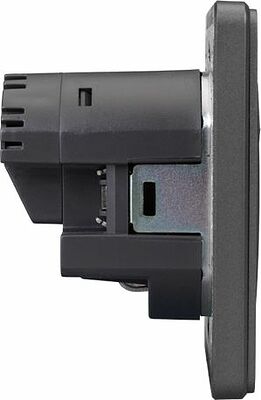 Kranz KR-78-0704-2 Розетка ROUND 1-ая с/з с/у з/ш 16А с USB A+C быстрой зарядки 5В/3А титан KRANZ