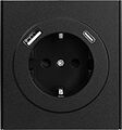 Kranz KR-78-0704-5 Розетка STRONG 1-ая с/з с/у з/ш 16А с USB A+C быстрой зарядки 5В/3А антрацит KRANZ Kranz KR-78-0704-5 Розетка STRONG 1-ая с/з с/у з/ш 16А с USB A+C быстрой зарядки 5В/3А антрацит KRANZ