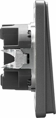 Kranz KR-78-0709-2 Выключатель ROUND 2 кл проходной (переключатель) 10А с/у титан KRANZ