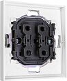 Kranz KR-78-0709-4 Выключатель STRONG 2 кл проходной (переключатель) 10А с/у жемчуг KRANZ
