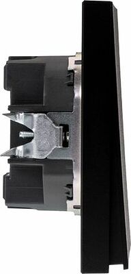 Kranz KR-78-0709-5 Выключатель STRONG 2 кл проходной (переключатель) 10А с/у антрацит KRANZ