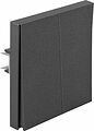 Kranz KR-78-0709-6 Выключатель STRONG 2 кл проходной (переключатель) 10А с/у графит KRANZ
