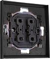 Kranz KR-78-0709-6 Выключатель STRONG 2 кл проходной (переключатель) 10А с/у графит KRANZ