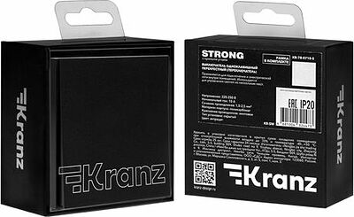 Kranz KR-78-0710-5 Выключатель STRONG 1 кл перекрестный (переключатель) 10А с/у антрацит KRANZ