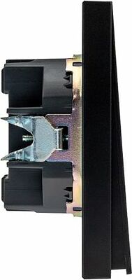 Kranz KR-78-0711-5 Выключатель STRONG 2 кл для жалюзи возвратный 10А с/у антрацит KRANZ