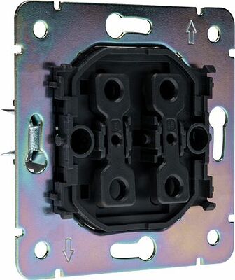 Kranz KR-78-0711-5 Выключатель STRONG 2 кл для жалюзи возвратный 10А с/у антрацит KRANZ