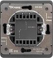 Kranz KR-78-0713-2 Выключатель ROUND 1 кл с подсветкой 10А с/у титан KRANZ Kranz KR-78-0713-2 Выключатель ROUND 1 кл с подсветкой 10А с/у титан KRANZ