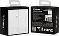 Kranz KR-78-0714-4 Выключатель STRONG 2 кл с подсветкой 10А с/у жемчуг KRANZ