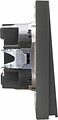 Kranz KR-78-0714-6 Выключатель STRONG 2 кл с подсветкой 10А с/у графит KRANZ Kranz KR-78-0714-6 Выключатель STRONG 2 кл с подсветкой 10А с/у графит KRANZ