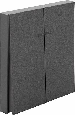 Kranz KR-78-0714-6 Выключатель STRONG 2 кл с подсветкой 10А с/у графит KRANZ