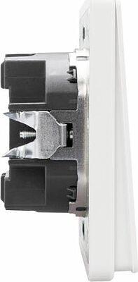 Kranz KR-78-0716-1 Выключатель ROUND 1 кл проходной (переключатель) с подсветкой 10А с/у перламутр KRANZ