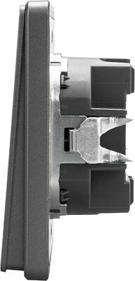 Kranz KR-78-0716-2 Выключатель ROUND 1 кл проходной (переключатель) с подсветкой 10А с/у титан KRANZ