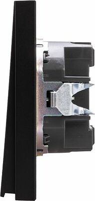 Kranz KR-78-0716-5 Выключатель STRONG 1 кл проходной (переключатель) с подсветкой 10А с/у антрацит KRANZ