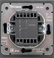 Kranz KR-78-0716-5 Выключатель STRONG 1 кл проходной (переключатель) с подсветкой 10А с/у антрацит KRANZ