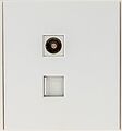 Kranz KR-78-0722-4 Розетка STRONG компьютерная RJ45 кат6 + TV с/у жемчуг KRANZ Kranz KR-78-0722-4 Розетка STRONG компьютерная RJ45 кат6 + TV с/у жемчуг KRANZ