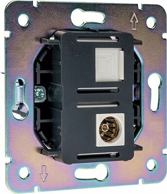 Kranz KR-78-0722-4 Розетка STRONG компьютерная RJ45 кат6 + TV с/у жемчуг KRANZ