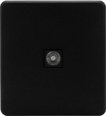 Kranz KR-78-0723-3 Розетка ROUND TV с/у оникс KRANZ