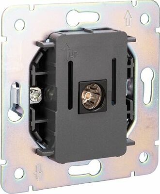 Kranz KR-78-0723-3 Розетка ROUND TV с/у оникс KRANZ