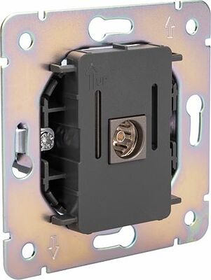 Kranz KR-78-0723-6 Розетка STRONG TV с/у графит KRANZ