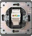 Kranz KR-78-0724-2 Розетка ROUND компьютерная RJ45 кат6 с/у титан KRANZ Kranz KR-78-0724-2 Розетка ROUND компьютерная RJ45 кат6 с/у титан KRANZ