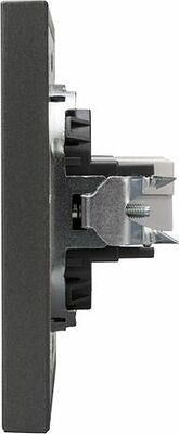 Kranz KR-78-0724-6 Розетка STRONG компьютерная RJ45 кат6 с/у графит KRANZ