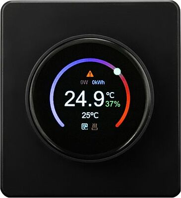 Kranz KR-78-0728-3 Терморегулятор ROUND Wi-Fi с/у оникс KRANZ
