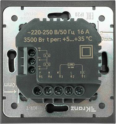 Kranz KR-78-0728-6 Терморегулятор STRONG Wi-Fi с/у графит KRANZ