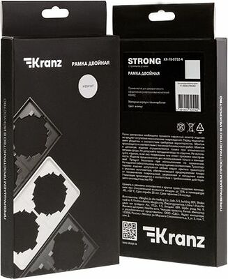 Kranz KR-78-0752-4 Рамка STRONG 2-постовая жемчуг KRANZ