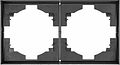 Kranz KR-78-0752-6 Рамка STRONG 2-постовая графит KRANZ