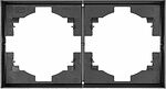 Kranz KR-78-0752-6 Рамка STRONG 2-постовая графит KRANZ