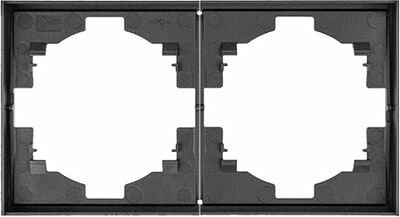 Kranz KR-78-0752-6 Рамка STRONG 2-постовая графит KRANZ