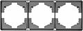 Kranz KR-78-0753-2 Рамка ROUND 3-постовая титан KRANZ