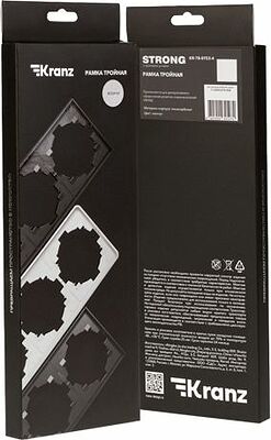 Kranz KR-78-0753-4 Рамка STRONG 3-постовая жемчуг KRANZ
