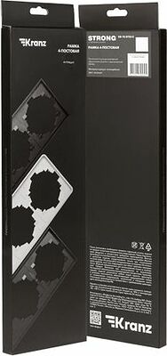 Kranz KR-78-0754-5 Рамка STRONG 4-постовая антрацит KRANZ