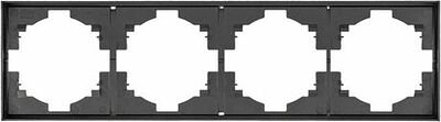 Kranz KR-78-0754-6 Рамка STRONG 4-постовая графит KRANZ