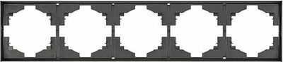 Kranz KR-78-0755-6 Рамка STRONG 5-постовая графит KRANZ