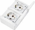 Kranz KR-78-0803 Блок горизонтальный 2 розетки (керамика) INDUSTRIAL IP54 с/з, о/у, белый KRANZ