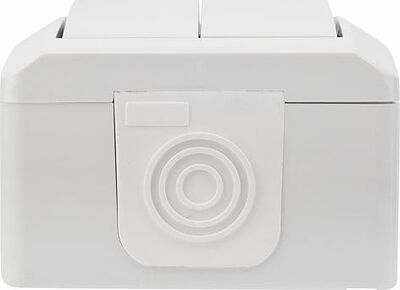 Kranz KR-78-0832 Выключатель двухклавишный INDUSTRIAL IP54 о/у, белый KRANZ
