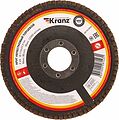 Kranz KR-90-0004 Круг лепестковый торцевой, P24, 115х22,2мм KRANZ Kranz KR-90-0004 Круг лепестковый торцевой, P24, 115х22,2мм KRANZ