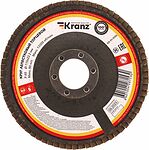 Kranz KR-90-0006 Круг лепестковый торцевой, P60, 115х22,2мм KRANZ