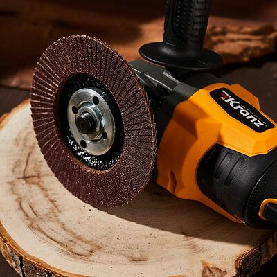 Kranz KR-90-0008 Круг лепестковый торцевой, P100, 115х22,2мм KRANZ