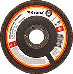 Kranz KR-90-0009 Круг лепестковый торцевой, P120, 115х22,2мм KRANZ