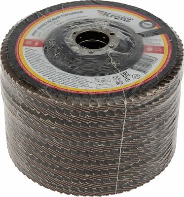 Kranz KR-90-0014 Круг лепестковый торцевой P80, 125х22,2 мм KRANZ