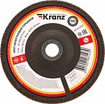 Kranz KR-90-0023 Круг лепестковый торцевой, P80, 180х22,2мм KRANZ