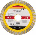 Kranz KR-90-0130 Диск алмазный отрезной Turbo волна 115x22,2x2x10мм KRANZ